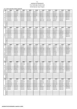 T.C. AKHİSAR KAYMAKAMLIĞI Fevzi Keskinoğlu Anadolu Lisesi