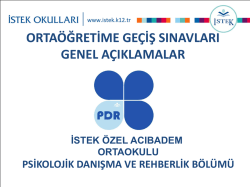 istek &ouml;zel acıbadem anadolu lisesi pdr b&ouml;l&uuml;m&uuml;