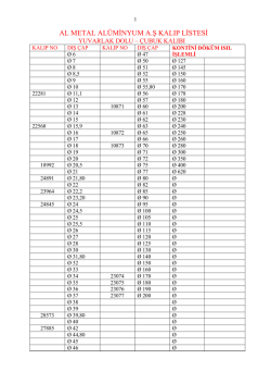 yuvarlak dolu &ndash; &ccedil;ubuk kalıbı - Almetal Al&uuml;minyum San. Tic. A.Ş.