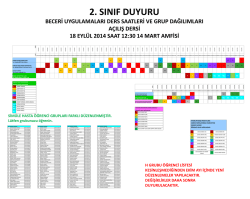 2 sınıf beceri uygulamaları duyuru 2014-15