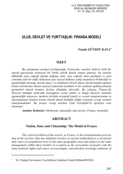 Bursa Ekolojik Koşullarında Bazı İki Sıralı Arpa