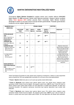 tıklayınız. - Bartın &Uuml;niversitesi