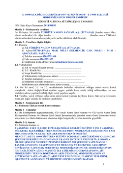 1 e 14000 elk dizi modernizasyon ve revizyonu