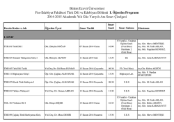 (2014 2015 G\374z I. \326\360retim Ara S\375nav Program\375.xls)