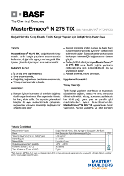 MasterEmaco&reg; N 275 TIX (Eski Adı ALBARIA