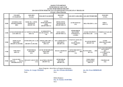 İmza: İmza: - Bartın Üniversitesi Mühendislik Fakültesi