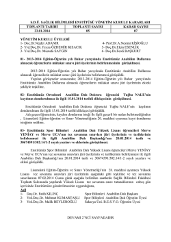 05 - Sağlık Bilimleri Enstit&uuml;s&uuml; - S&uuml;leyman Demirel &Uuml;niversitesi
