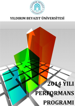 2014 yılı performans programı - Yıldırım Beyazıt &Uuml;niversitesi