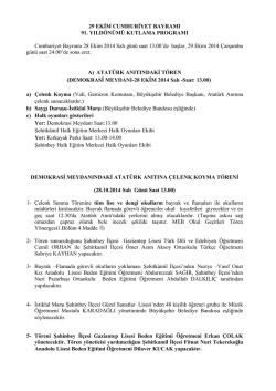 Kutlama Programı i&ccedil;in tıklayınız. - Gaziantep Milli Eğitim M&uuml;d&uuml;rl&uuml;ğ&uuml;
