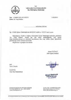 26. Vergi Haftası - Ak&ccedil;aabat İl&ccedil;e Milli Eğitim M&uuml;d&uuml;rl&uuml;ğ&uuml;