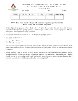 B&uuml;t&uuml;nleme Sınavı