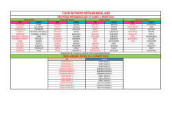 taekwondo m&uuml;sabakaları