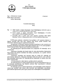 Duyuru İ&ccedil;in Tıklayınız.