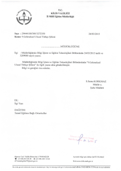 f &ldquo;yt xiLts vALİLİĞi - Kilis Milli Eğitim M&uuml;d&uuml;rl&uuml;ğ&uuml;