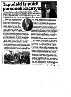 personeli - Tapu ve Kadastro Genel M&uuml;d&uuml;rl&uuml;ğ&uuml;