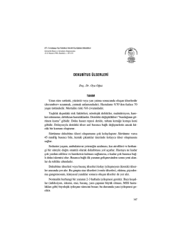 DEKUB&lsaquo;TUS &Uuml;LSERLER&lsaquo; - İ.&Uuml;. Cerrahpaşa Tıp Fak&uuml;ltesi