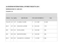 2st BODRUM INTERNATIONAL OPTIMIST REGATTA 2014