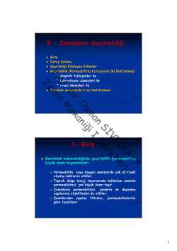 Prof. Dr. Osman SİVRİKAYA Zemin Mekaniği I Ders Notu