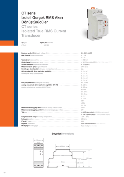 Teknik Bilgiler i&ccedil;in tıklayınız.