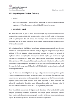 BOİ - &Ccedil;evre M&uuml;hendisliği B&ouml;l&uuml;m&uuml;
