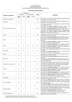 tc kırıkkale &uuml;niversitesi sosyal bilimler enstit&uuml;s&uuml; 2014