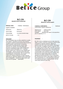 BLC-ON BLC-ON - Belice Kimya