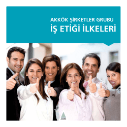 İŞ ETİĞİ İLKELERİ