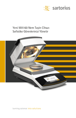 Yeni MA160 Nem Tayin Cihazı Sofistike Görevlerinizi