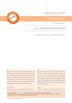 Myeloid Sarcoma of the Skin Derinin Myeloid Sarkomu