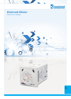 Elektronik R&ouml;leler