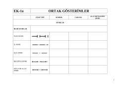 Ek1 - A Ortak Gösterimler