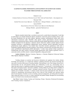 LEARNER TEACHERS: PROFESSIONAL