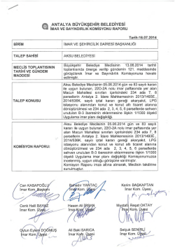 G&uuml;ndemin 13.Maddesi - Antalya Belediyesi