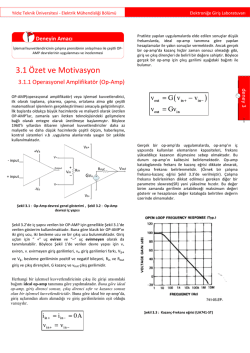 3.1 &Ouml;zet ve Motivasyon - yarbis