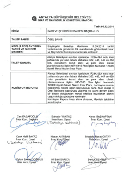 G&uuml;ndemin 12.Maddesi - Antalya Belediyesi