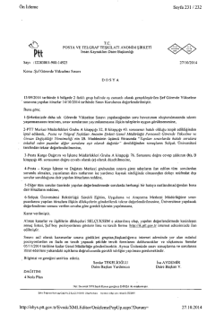 &Ouml;n İzleme Sayfa 231 /232 http://ebys.ptt.gov .tr/EvrakIXMLEditor