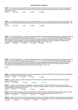 Final Soruları