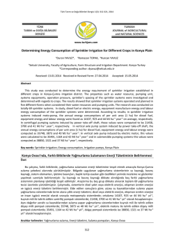 Determining Energy Consumption of Sprinkler Irrigation