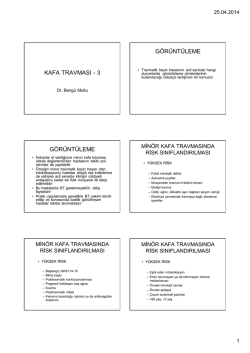 Kafa travması 3 - acil tıp sitesi