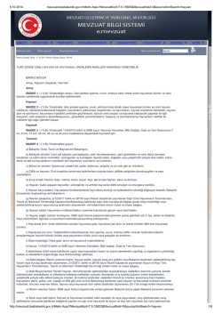Yurt İ&ccedil;inde Hayvan Nakilleri Y&ouml;netmeliği