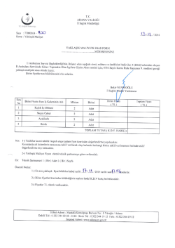 3 rl\.. r zor+ Dahili Tel : 0 322 344 03 03