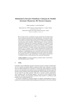 B&uuml;t&uuml;nleşik İş S&uuml;re&ccedil;leri Modelleme Yaklaşımı ile - CEUR