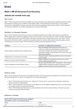 Mobil 1 0W-20 Advanced Fuel Economy - Ak