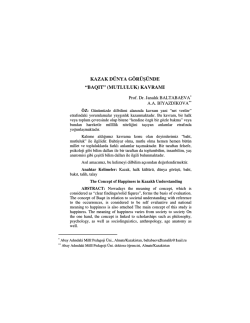 (mutluluk) kavramı