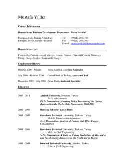 View CV - Borsa İstanbul