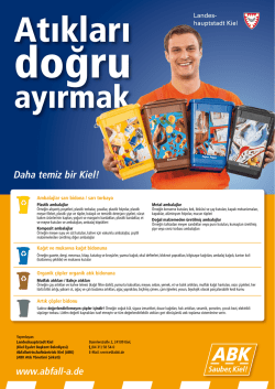 Daha temiz bir Kiel! - Abfallwirtschaftsbetrieb Kiel