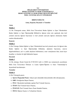 tc bitlis eren &uuml;niversitesi beden eğitimi ve spor y&uuml;ksekokulu beden