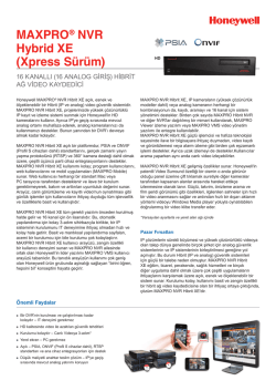 MAXPRO&reg; NVR Hybrid XE (Xpress S&uuml;r&uuml;m)