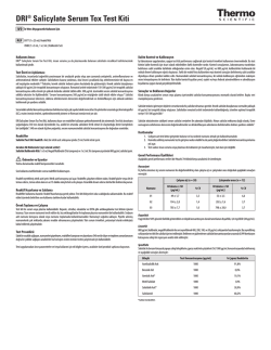 DRI&reg; Salicylate Serum Tox Test Kiti
