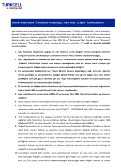 &Uuml;niversiteli Yalın ADSL Kampanyası Taahh&uuml;tnamesi